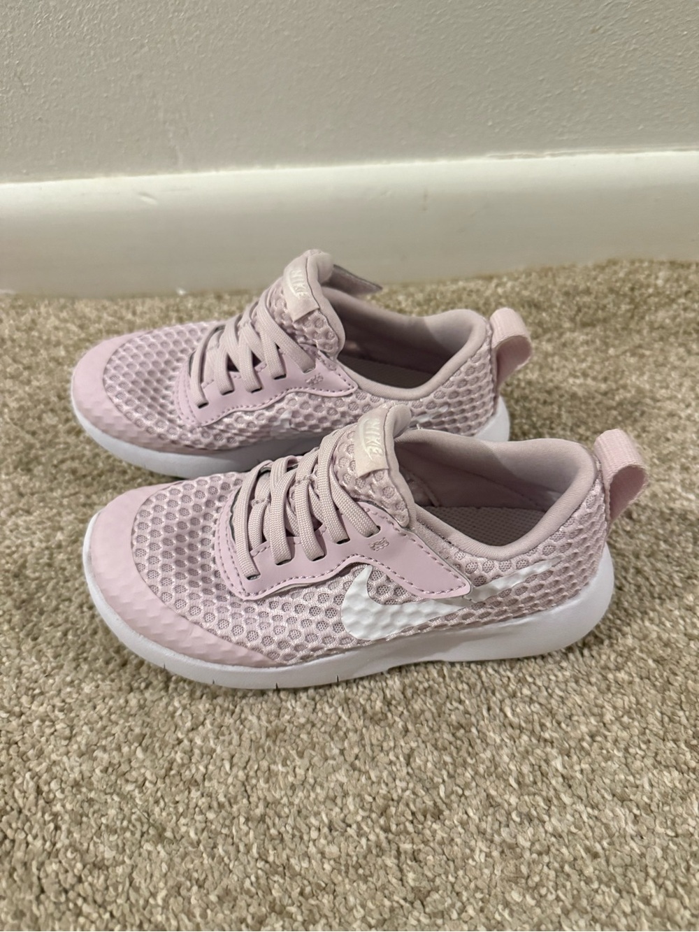 Nike Kids Light Pink Mesh Athletic Sneakers